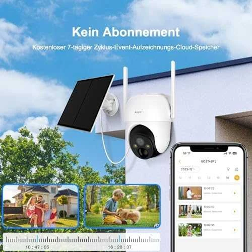 „Arenti“ ‚Arenti‘ GO2T-SP2 Lauko baterija įkraunama ‚Wi-Fi‘ 2K kamera, balta