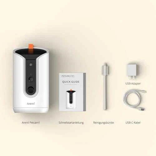 IP kameros skanėstų dozatorius Arenti Petcam Wi-Fi 5G 3MP 2K