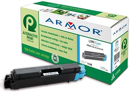 OWA Armor toner pro KYOCERA FS-C5250, 2026, 5000 Stran, TK590C, modrá/cyan + atliekų dėžė (TK-590C)