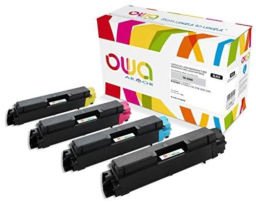 OWA Armor toner pro KYOCERA FS-C5250, 2026, 5000 Stran, TK590C, modrá/cyan + atliekų dėžė (TK-590C)