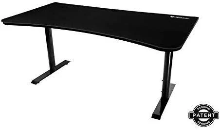 Žaidimų stalas Arozzi Arena Gaming Desk, Reguliuojamo aukščio 710-810mm, Juodas