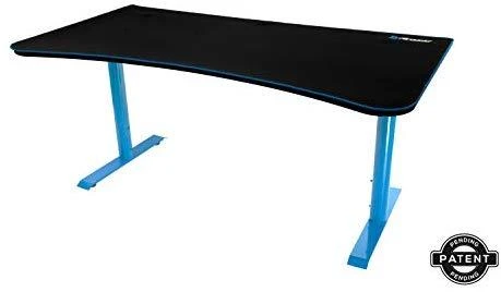 Žaidimų stalas Arozzi Arena Gaming Desk, Reguliuojamo aukščio 710-810mm, Mėlynas
