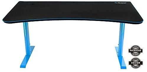 Žaidimų stalas Arozzi Arena Gaming Desk, Reguliuojamo aukščio 710-810mm, Mėlynas