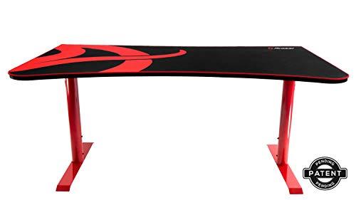 Žaidimų stalas Arozzi Arena Gaming Desk, Reguliuojamo aukščio 710-810mm, Raudonas