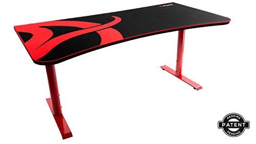 Žaidimų stalas Arozzi Arena Gaming Desk, Reguliuojamo aukščio 710-810mm, Raudonas