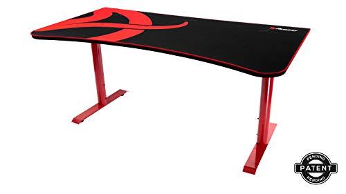 Žaidimų stalas Arozzi Arena Gaming Desk, Reguliuojamo aukščio 710-810mm, Raudonas