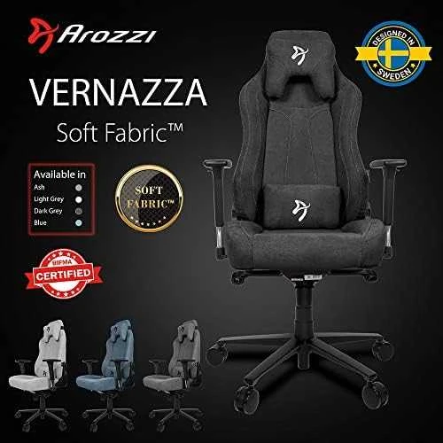 Žaidimų kėdė Arozzi Vernazza tamsiai pilka