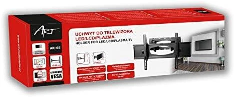 Laikiklis Tvirtinimo sienelė televizoriui ART AR-65 (kampinis, pakreiptas, sieninis, 32" - 80", maks. 60 kg)