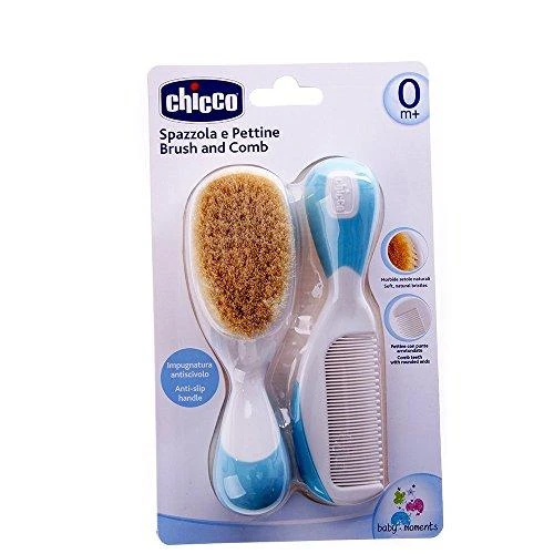 CHICCO šukos ir šepetys Light Mėlyna 0m+