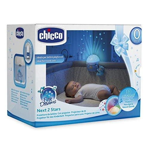 CHICCO 00007647200000 Next2Stars lovelės projektorius mėlynas