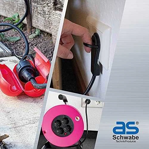 12 elektros lizdų ilgintuvas su belaidžio įkrovimo stotele AS-SCHWABE