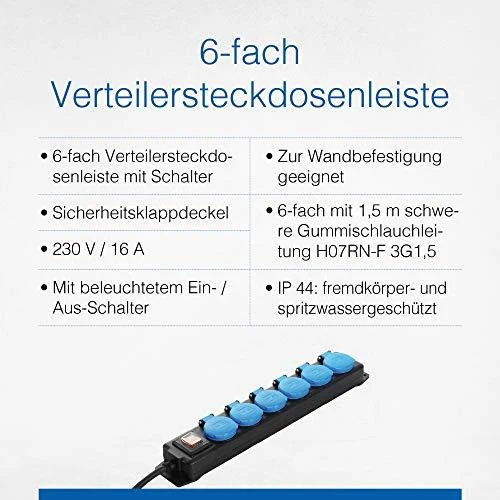 Elektrinis ilgiklis AS-Schwabe H07RN-F 3G1,5; 1,5 m