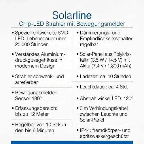 Šviestuvas su saulės baterija AS-Schwabe Solar Chip-LED