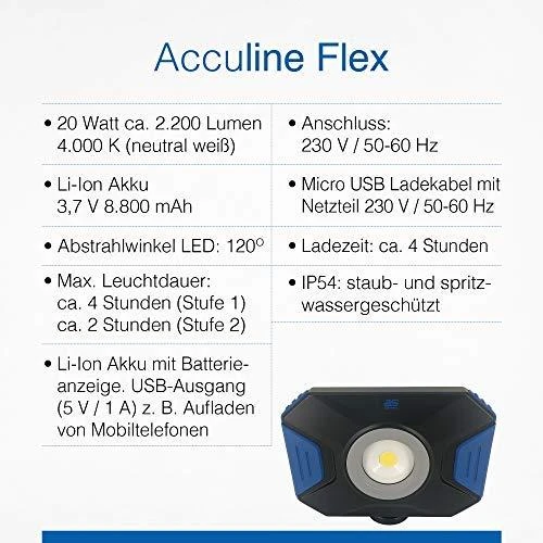 Akumuliatorinis LED šviestuvas AS-SCHWABE Acculine Flex 20W