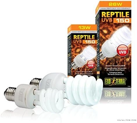 Exoterra Exo Terra - Roplių UVB 150 fluorescencinė lempa 13W E27 - (220.1880)