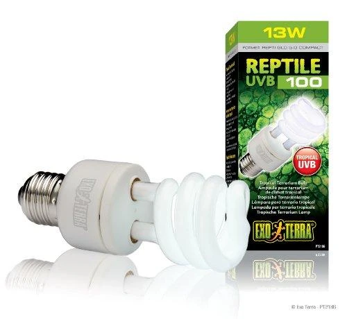 Exoterra Exo Terra - Roplių UVB 100 fluorescencinė lempa 13W E27 - (220.1870)