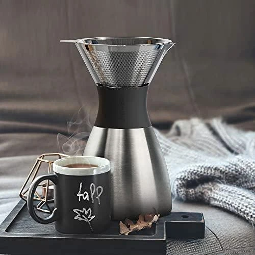 ASB Asobu PourOver Kavos gaminimo šaltuoju būdu aparatas Juoda, Sidabras