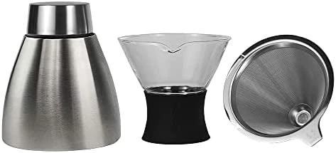 ASB Asobu PourOver Kavos gaminimo šaltuoju būdu aparatas Juoda, Sidabras
