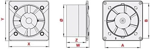 Ventiliatorius AWENTA Panelis rėmui ir korpusui Trax 125mm juodas blizgus (PTGB125P)