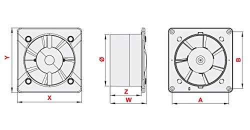 Ventiliatorius AWENTA Panel do ramki i korpusu Nea 125mm balta (PNB125)