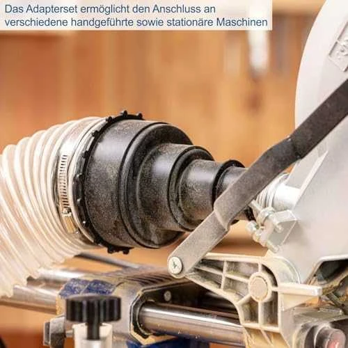 Dulkių siurbimo įrenginys DC100 + adapteriai 4 vnt., Scheppach