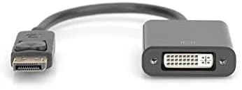 Assmann Electronic ASSMANN DisplayPort adapterio laidas DP - DVI 24+5 M/F 0.15m su blokavimu DP 1.1a suderinamas su CE bl