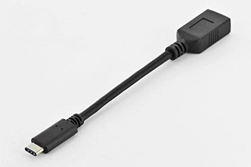 Assmann Electronic DIGITUS USB Type-C adapterio laidas OTG tipas C - A M/F 0 15m Super Speed bl