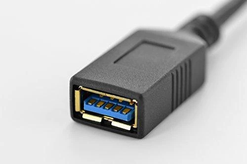 Assmann Electronic DIGITUS USB Type-C adapterio laidas OTG tipas C - A M/F 0 15m Super Speed bl