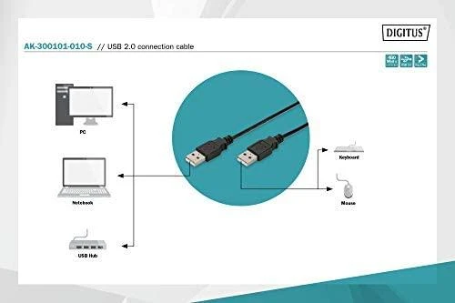 Assmann Electronic Assmann USB 2.0 jungties laidas