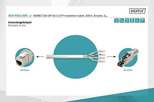 Assmann Electronic Digitus Skaitmenas | Montavimo kabelis | ACU-4511-305