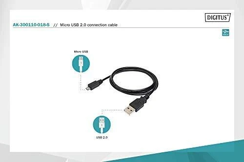LogiLink Prisijungti | USB micro-B 180, 1,8m | USB-A į mikro-USB Micro-USB B | USB A