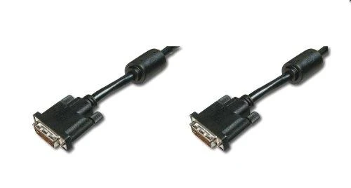 Assmann Electronic ASSMANN DVI prijungimo kabelis DVI(24+1) 2x ferrit M/M 10.0m DVI-D Dual Link bl