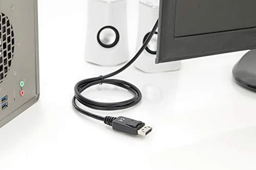Assmann Electronic DIGITUS DisplayPort Adapteris Cable DP - HDMI Type A St / St 2.0m w / War. DP 1.2 HDMI 2.0 4K / 60Hz CE juodas