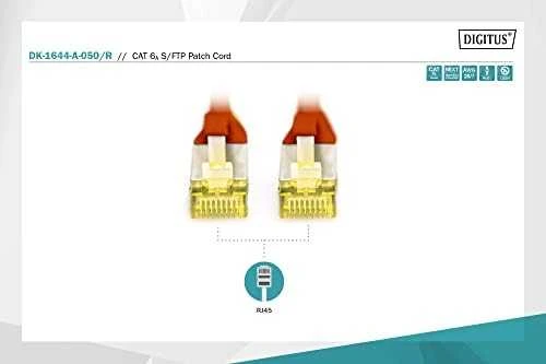 Assmann Electronic Digitus Patchkabel CAT 6A S/FTP 5 m Raudona (DK-1644-A-050/R)