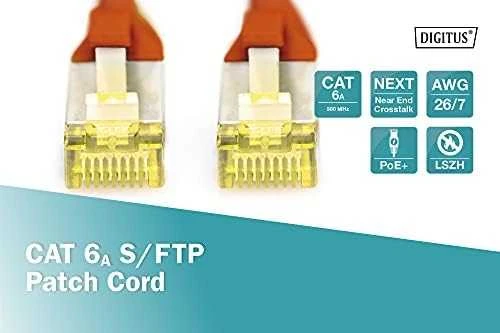 Assmann Electronic Digitus Patchkabel CAT 6A S/FTP 5 m Raudona (DK-1644-A-050/R)