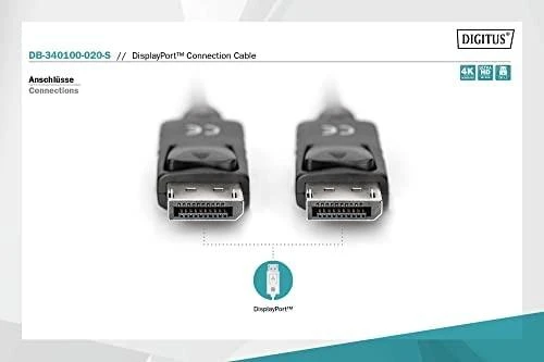 Assmann Electronic „Digitus DisplayPort“ jungties kabelis | DisplayPort | 2 m