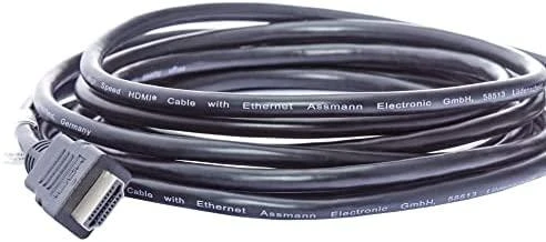 Assmann Electronic ASSMANN HDMI Standartinis A tipo jungiamasis kabelis M/M 3.0m su eternetu Full HD auksinis bl