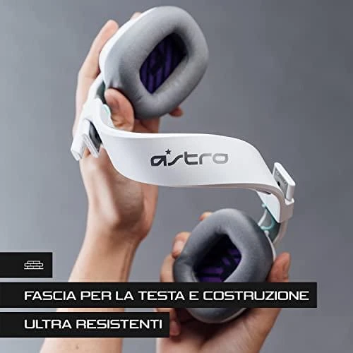 Logitech Astro Gaming A10 Gen 2 Ausinės full size su laidu 3.5 mm jack baltas/PS
