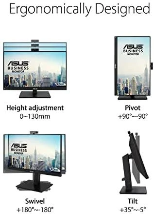 Monitorius ASUS BE24EQSK vaizdo konferencijos 23,8 colio WLED IPS FHD 1920x1080 16:9 1000:1 300cd/m2 internetinė kamera Mic 1xHDMI 1xDP
