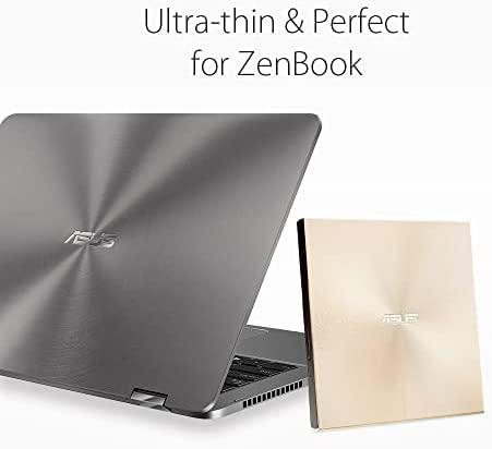 Išorinis DVD įrašymo įrenginys Asus ZenDrive U9M USB/USB-C, Auksinės spalvos