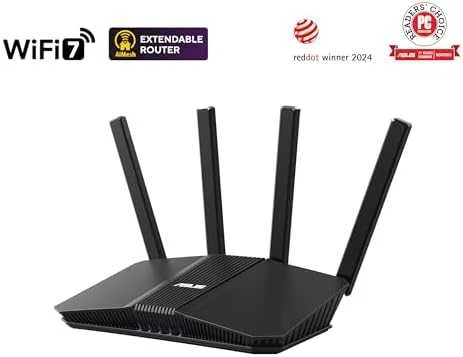 Asus | DWiFi 7 AiMesh išplečiamas maršrutizatorius | RT-BE58U | 802.11be | 10/100/1000 Mbit/s | Ethernet LAN (RJ-45) jungtys 5 | Tinklo palaikymas: Taip | MU-MiMO: Taip | 4G | Antenos tipas: Išorinė