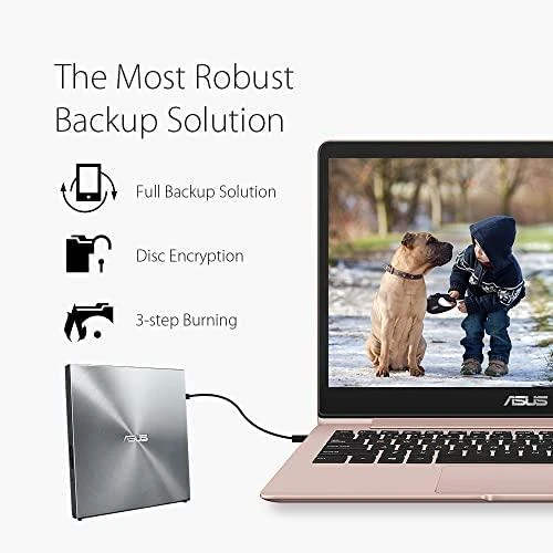 Asus | SDRW-08U5S-U | Sąsaja USB 2.0 | DVD±RW | CD skaitymo greitis 24 x | CD įrašymo greitis 24 x | Metalinis | Užrašų knygelė