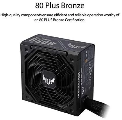 PC maitinimo blokas ASUS 650 Watts Efficiency 80 PLUS BRONZE TUF-GAMING-650B