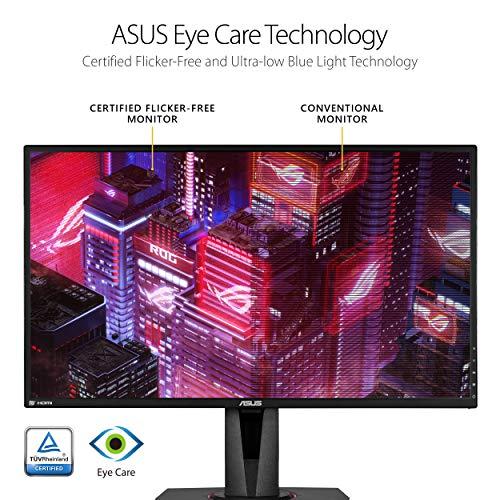 Monitorius Asus Gaming VG27AQ/IPS, WQHD, 2560 x 1440 pikselių, 16:9, 1 ms, 350 cd/m², Juodas