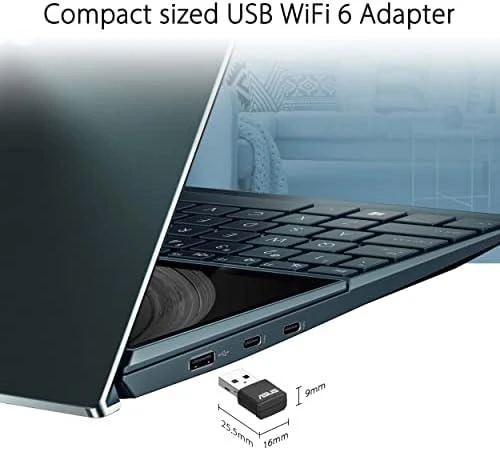 USB adapteris „Asus Dual Band Wireless AX1800“ USB-AX55 Nano