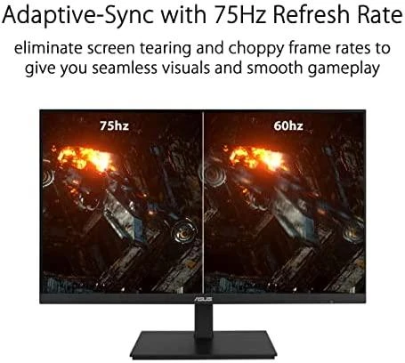ASUS VA27DQSB 27inch WLED/IPS Eye Care Monitorius FHD 1920x1080 16:9 Frameless 75Hz 5ms 1xDP 1xHDMI Juodas