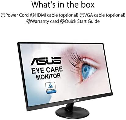 Monitorius Asus VP279HE 27 ", IPS, FHD, 16:9, 1 ms, 250 cd/m², Juodas, 1920 x 1080