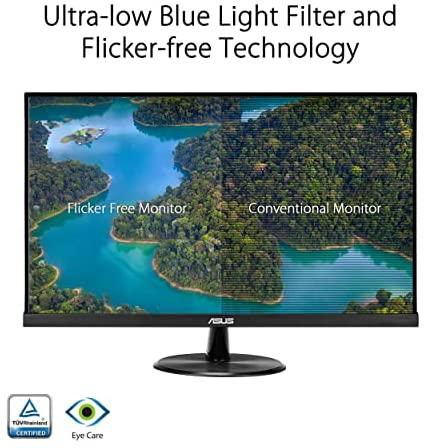 Monitorius Asus VP279HE 27 ", IPS, FHD, 16:9, 1 ms, 250 cd/m², Juodas, 1920 x 1080