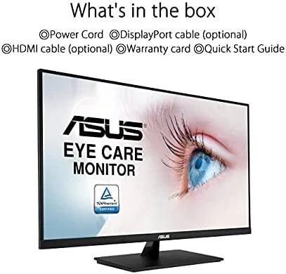 Monitorius Asus | VP32UQ | 31.5 " | IPS | 16:9 | 60 Hz | 4 ms | 3840 x 2160 pikselių | 350 cd/m² | HDMI jungtys quantity 1 | Juodas