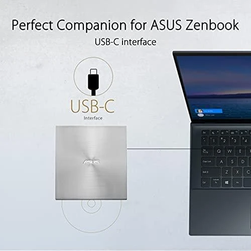 Asus | ZenDrive U8M (SDRW-08U8M-U) | Sąsaja USB Type-C | DVD±RW | CD skaitymo greitis 24 x | CD įrašymo greitis 24 x | Sidabrinis